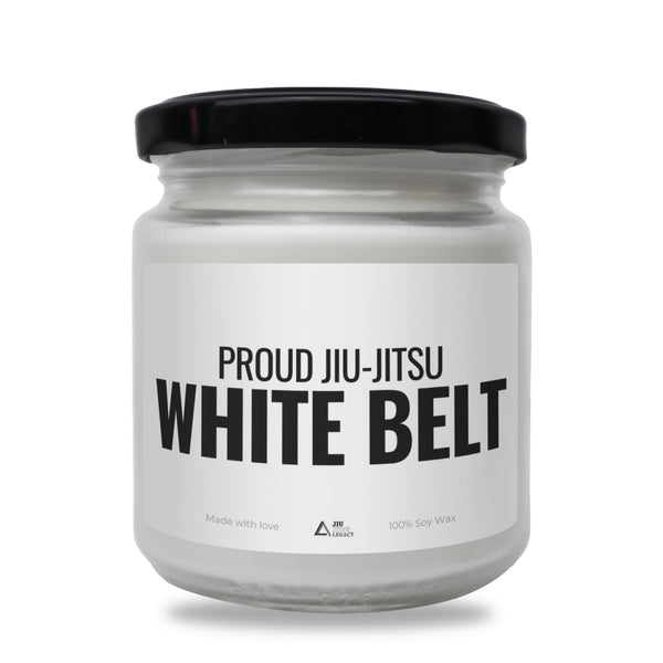 Proud Jiu Jitsu White Belt Scented Soy Candle