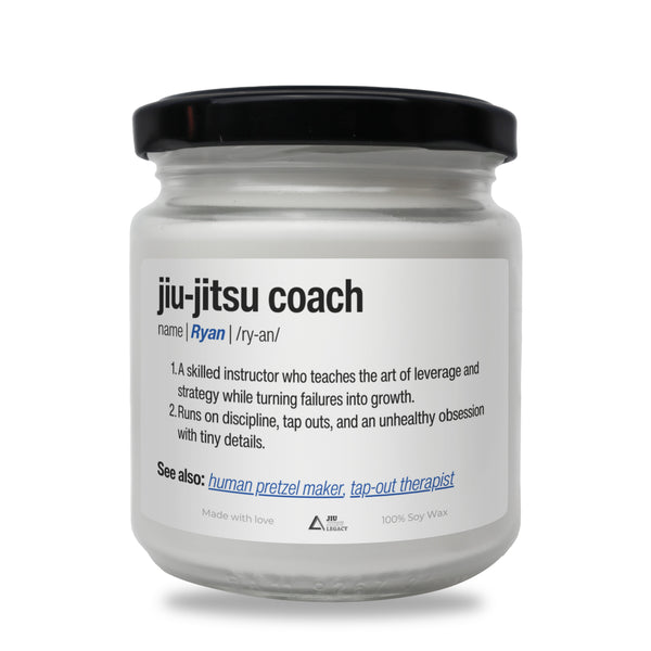 Jiu Jitsu Coach Scented Soy Candle