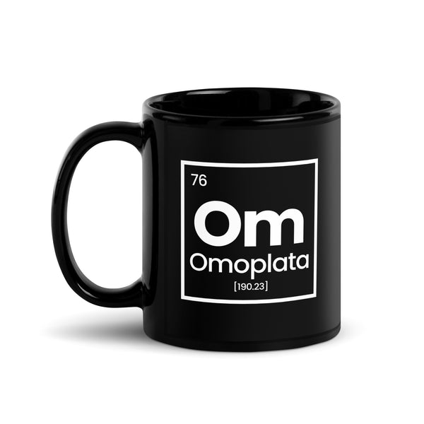 Periodic Table Omoplata Black Glossy Mug