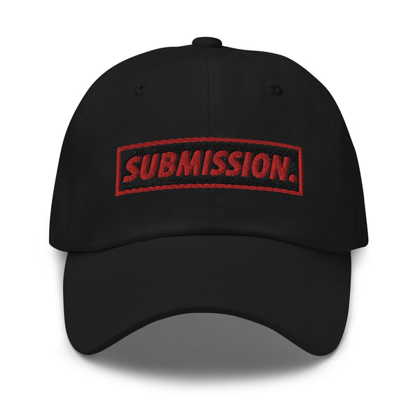 BJJ Text Submission Black Classic Dad Hat