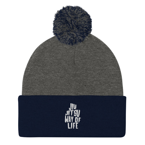 Jiu Jitsu Way of Life Pom-Pom Beanie