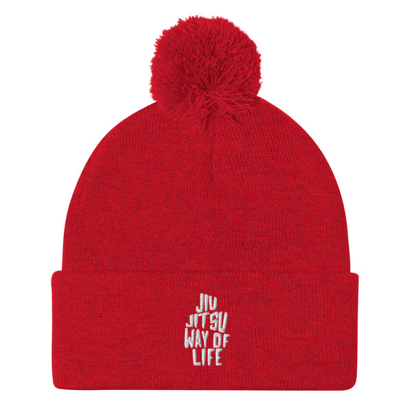 Jiu Jitsu Way of Life Pom-Pom Beanie