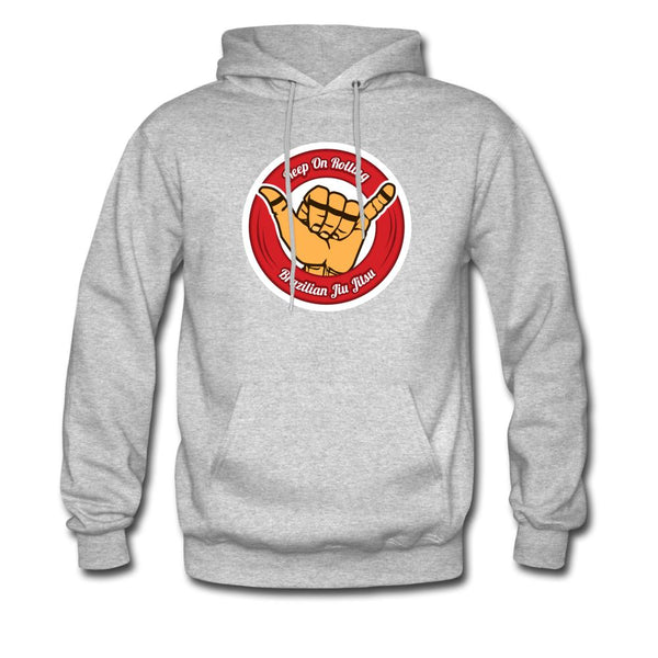 Keep On Rolling Red Men's Hoodie - heather gray