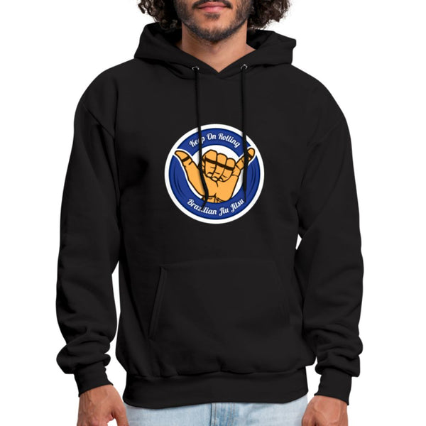 Keep On Rolling Blue Belt Men's Hoodie - black