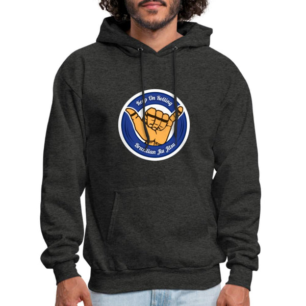 Keep On Rolling Blue Belt Men's Hoodie - charcoal grey