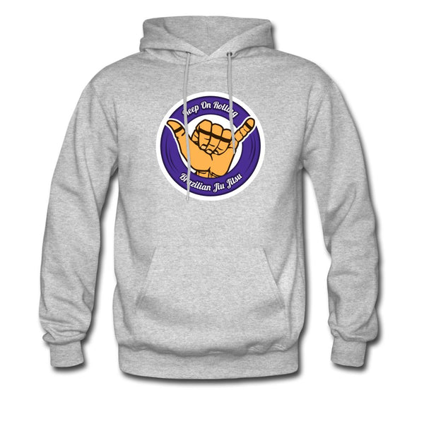 Keep On Rolling Purple Men's Hoodie - heather gray