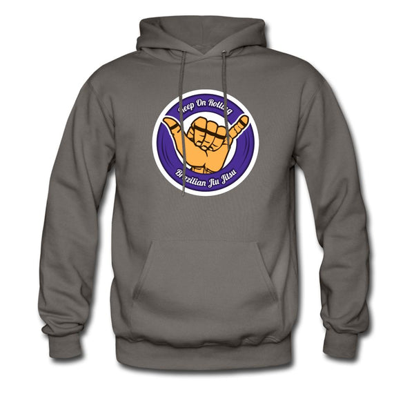 Keep On Rolling Purple Men's Hoodie - asphalt gray