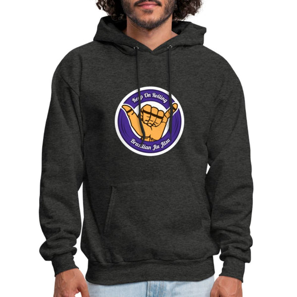 Keep On Rolling Purple Men's Hoodie - charcoal grey