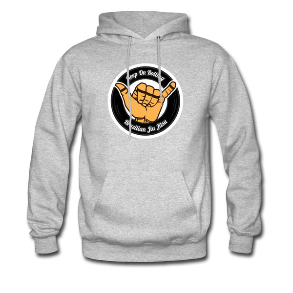 Keep On Rolling Black Men's Hoodie - heather gray