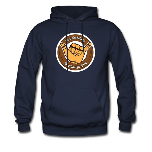 Keep On Rolling Brown Belt Men's Hoodie - navy