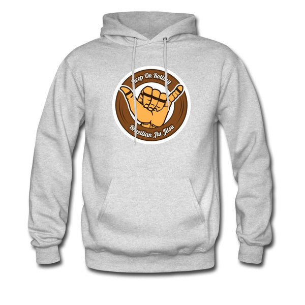 Keep On Rolling Brown Belt Men's Hoodie - ash