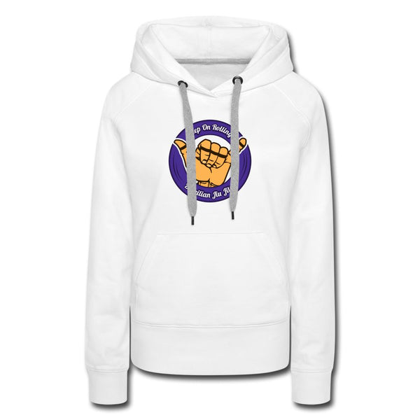 Keep On Rolling Purple Women's Hoodie - white