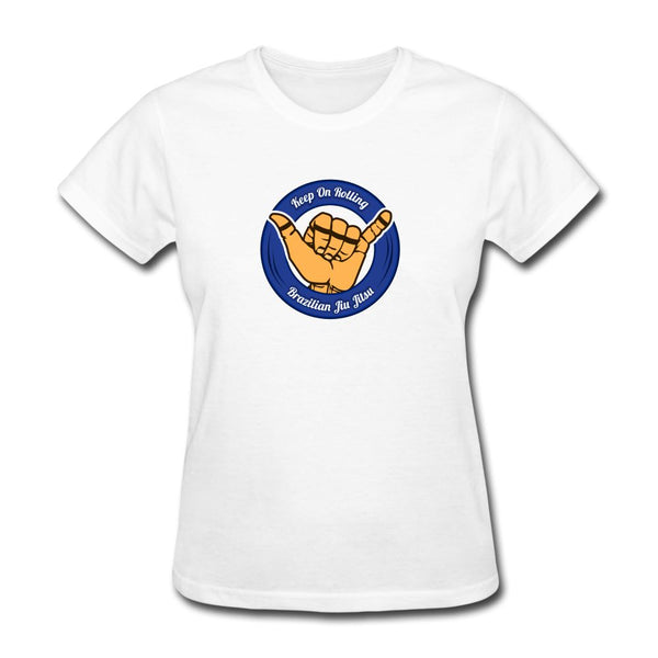 Keep On Rolling Blue Belt Women's T-Shirt - white