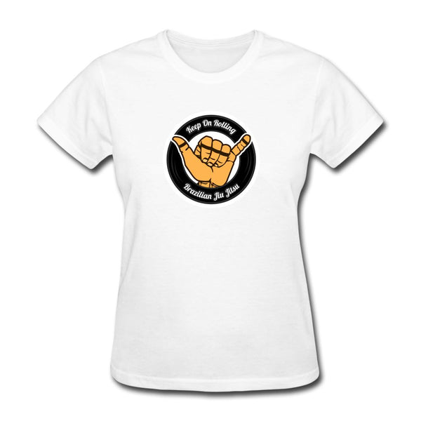Keep On Rolling Black Women's T-Shirt - white