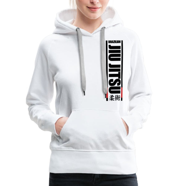 Brazilian Jiu JItsu Women's Hoodie - white