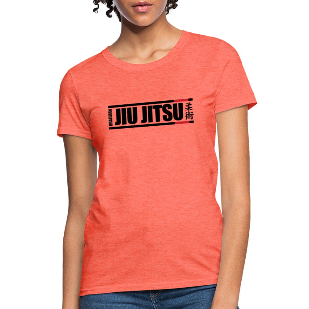 Brazilian Jiu JItsu hieroglyphics Women's T-Shirt - heather coral