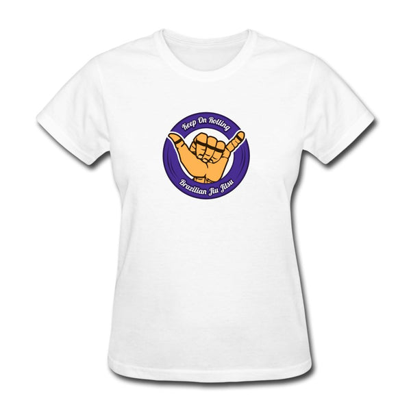 Keep On Rolling Purple Women's T-Shirt - white
