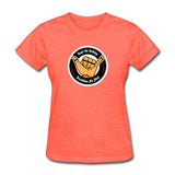 Keep On Rolling Black and Red Women's T-Shirt - heather coral