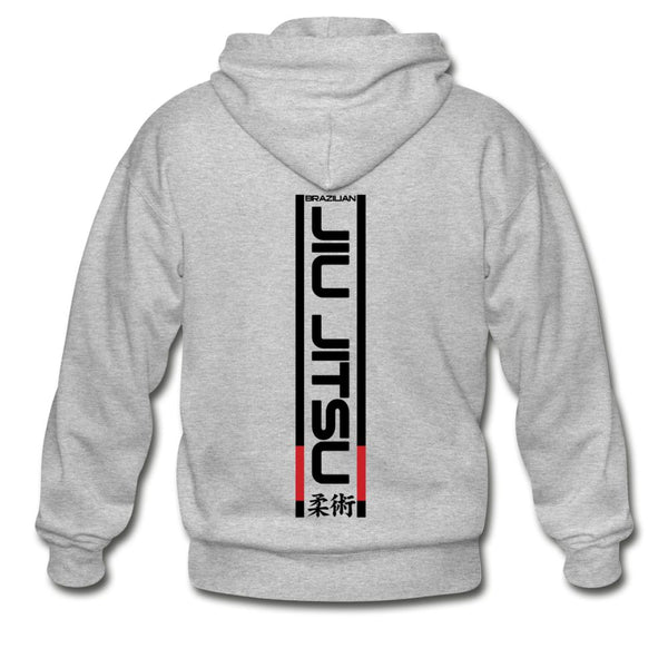 Brazilian Jiu JItsu Zip Hoodie - heather gray