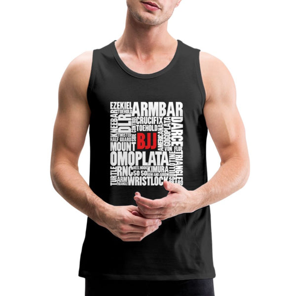 BJJ Words Men’s Tank Top - black