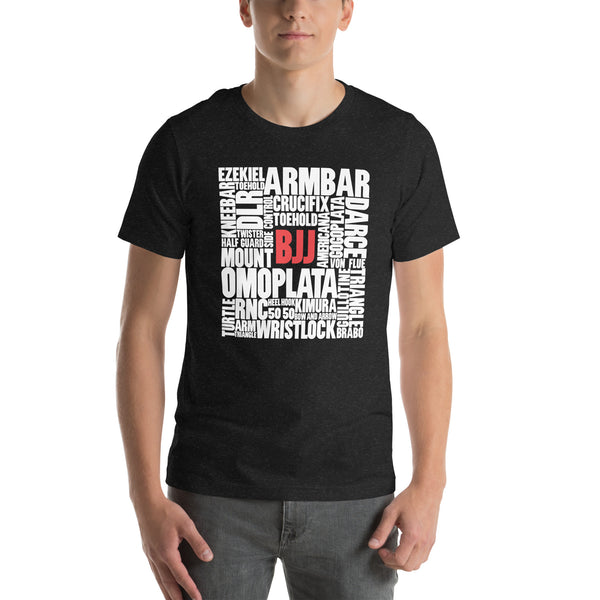 BJJ Words Unisex t-shirt Bella+Canvas 3001