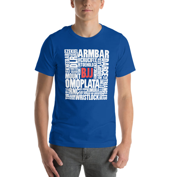BJJ Words Unisex t-shirt Bella+Canvas 3001