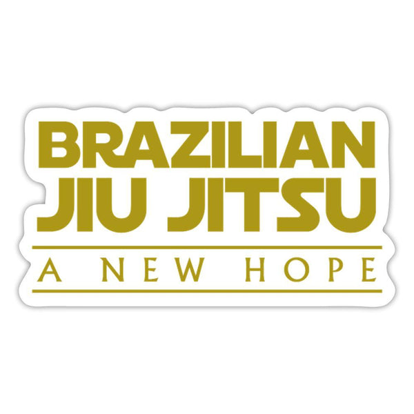 BJJ a new hope Sticker - white glossy