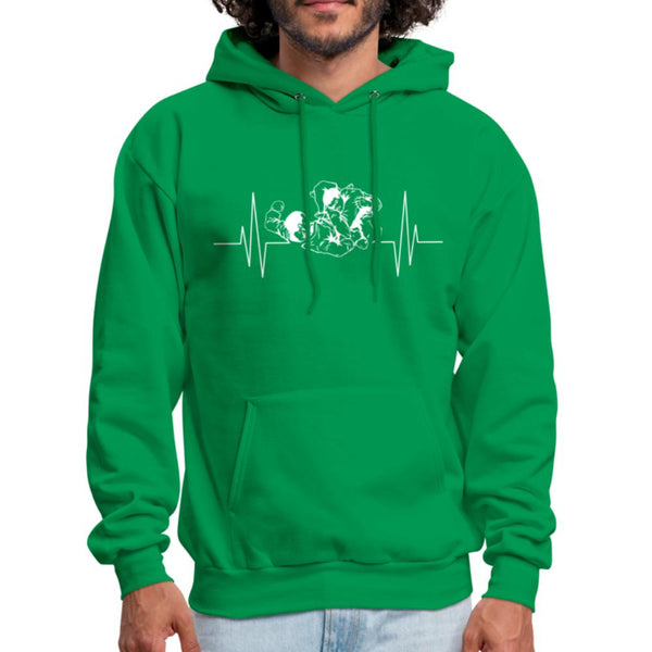 BJJ Pulse Men's Hoodie - kelly green