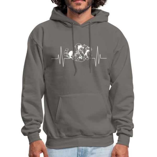 BJJ Pulse Men's Hoodie - asphalt gray