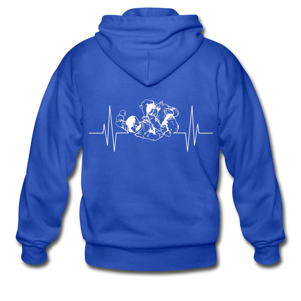 BJJ Pulse Zip Hoodie - royal blue