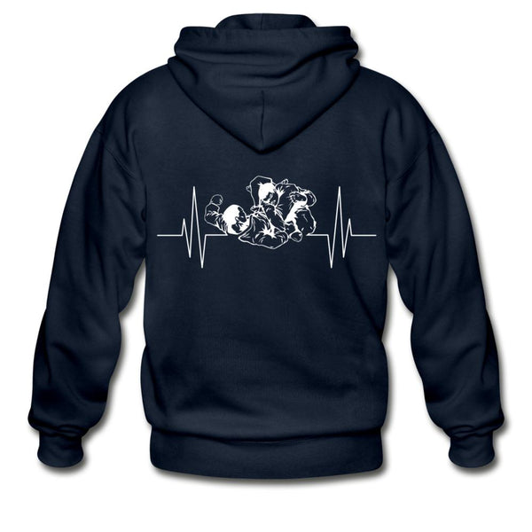 BJJ Pulse Zip Hoodie - navy