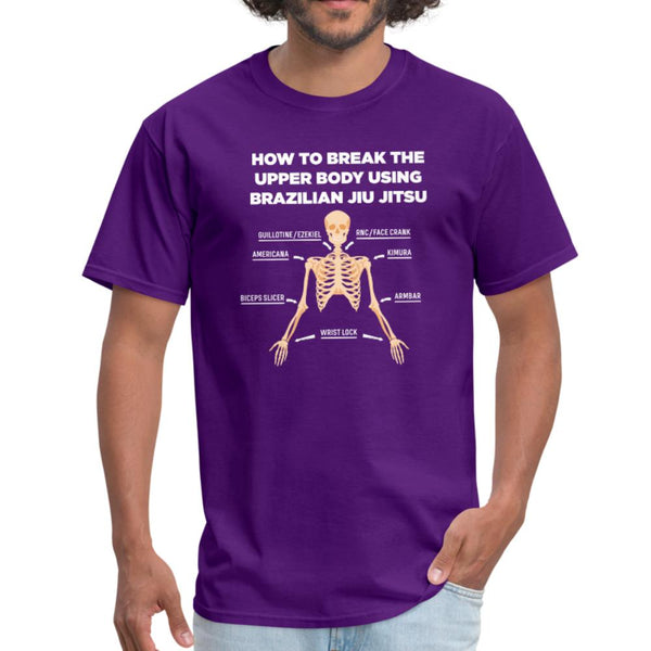 BJJ Skeleton Men's T-shirt - purple