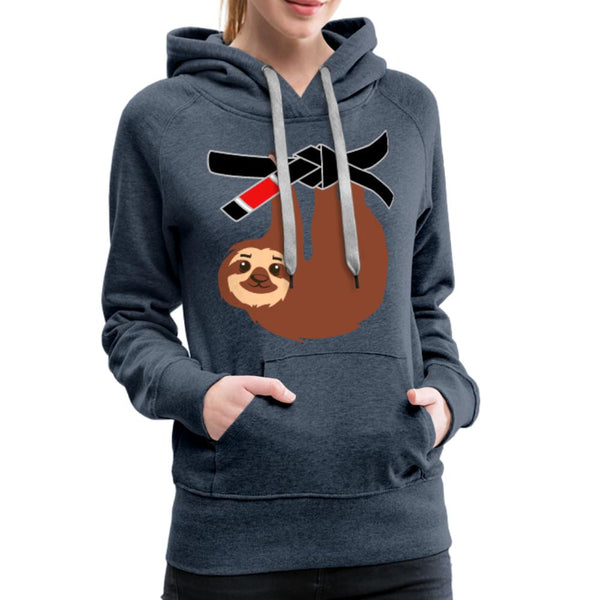 Black Belt Sloth Women's Hoodie- [option1Jiu Jitsu Legacy | BJJ Apparel and Accessories