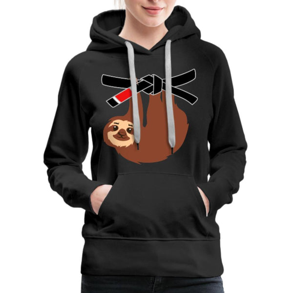 Black Belt Sloth Women's Hoodie- [option1Jiu Jitsu Legacy | BJJ Apparel and Accessories
