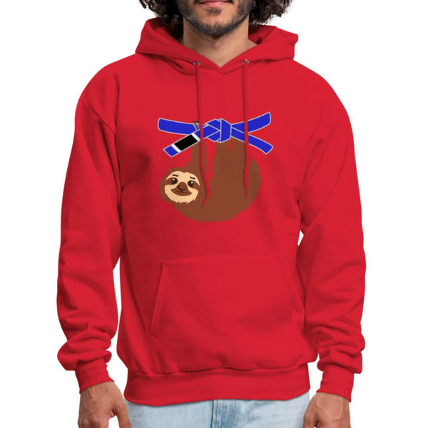 Blue Belt Sloth Men's Hoodie- [option1Jiu Jitsu Legacy | BJJ Apparel and Accessories