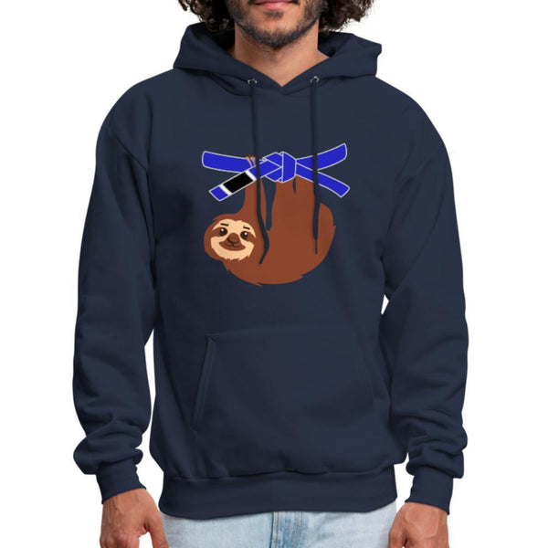 Blue Belt Sloth Men's Hoodie- [option1Jiu Jitsu Legacy | BJJ Apparel and Accessories