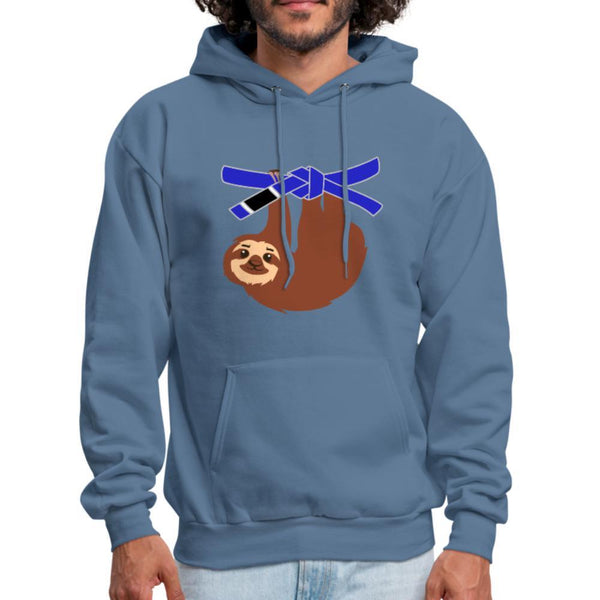 Blue Belt Sloth Men's Hoodie- [option1Jiu Jitsu Legacy | BJJ Apparel and Accessories