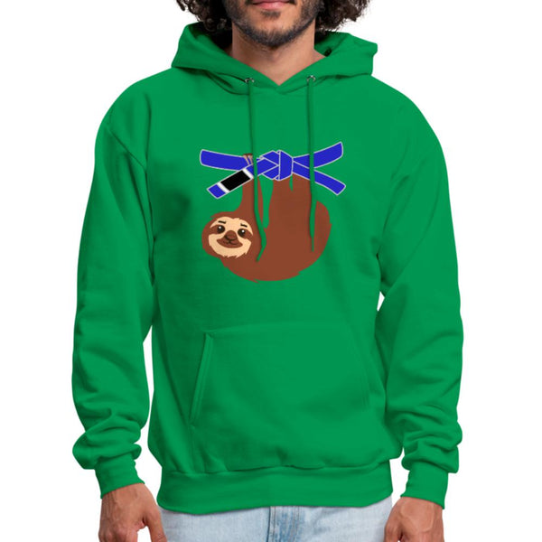 Blue Belt Sloth Men's Hoodie- [option1Jiu Jitsu Legacy | BJJ Apparel and Accessories