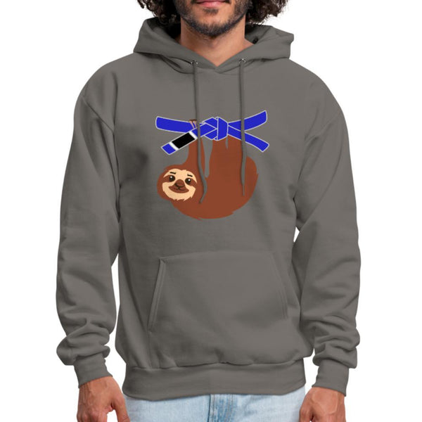 Blue Belt Sloth Men's Hoodie- [option1Jiu Jitsu Legacy | BJJ Apparel and Accessories