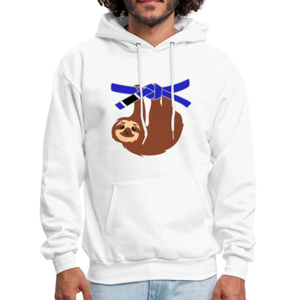 Blue Belt Sloth Men's Hoodie- [option1Jiu Jitsu Legacy | BJJ Apparel and Accessories