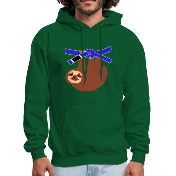 Blue Belt Sloth Men's Hoodie- [option1Jiu Jitsu Legacy | BJJ Apparel and Accessories