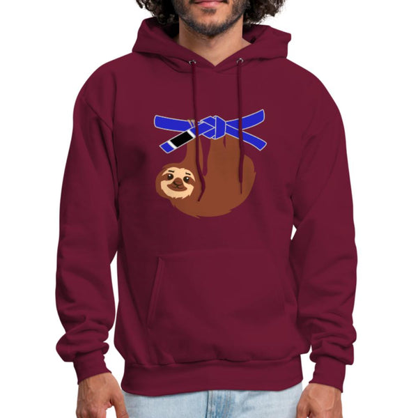 Blue Belt Sloth Men's Hoodie- [option1Jiu Jitsu Legacy | BJJ Apparel and Accessories