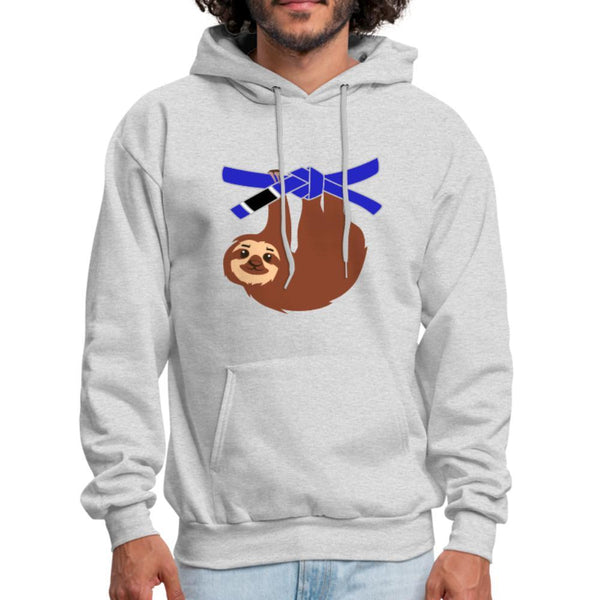 Blue Belt Sloth Men's Hoodie- [option1Jiu Jitsu Legacy | BJJ Apparel and Accessories