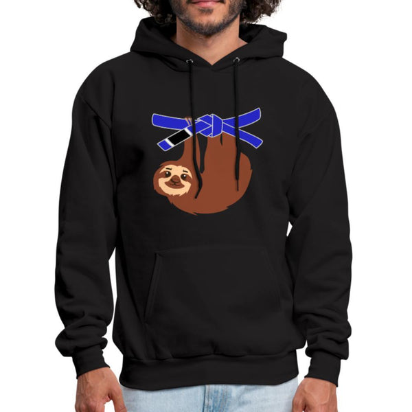 Blue Belt Sloth Men's Hoodie- [option1Jiu Jitsu Legacy | BJJ Apparel and Accessories