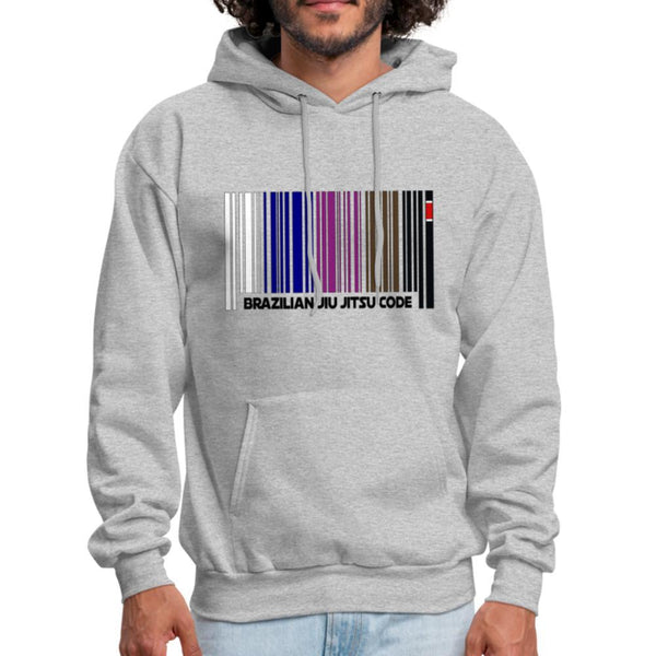 Brazilian Jiu Jitsu Code Men's Hoodie - heather gray