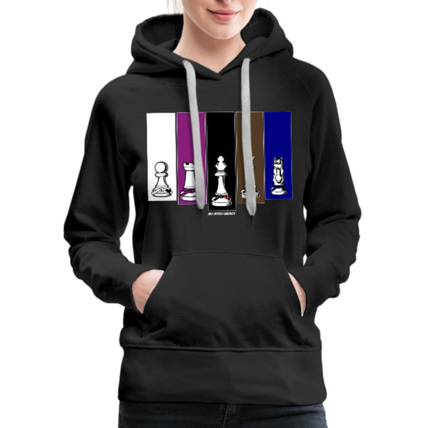 Brazilian Jiu Jitsu Human Chess Women's Hoodie- [option1Jiu Jitsu Legacy | BJJ Apparel and Accessories