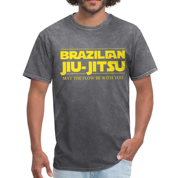 Brazilian Jiu Jitsu May The Flow be with You Men's T-Shirt- [option1Jiu Jitsu Legacy | BJJ Apparel and Accessories