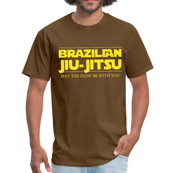 Brazilian Jiu Jitsu May The Flow be with You Men's T-Shirt- [option1Jiu Jitsu Legacy | BJJ Apparel and Accessories