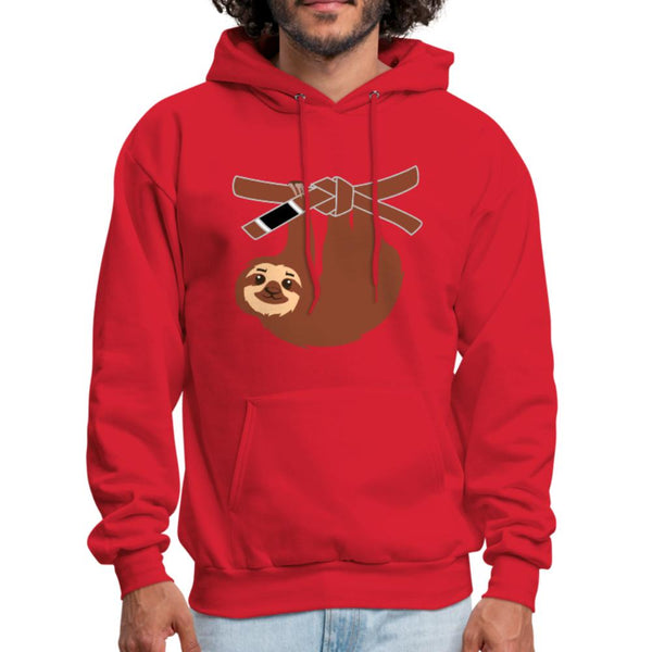 Brown Belt Sloth Men's Hoodie- [option1Jiu Jitsu Legacy | BJJ Apparel and Accessories