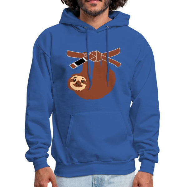 Brown Belt Sloth Men's Hoodie- [option1Jiu Jitsu Legacy | BJJ Apparel and Accessories